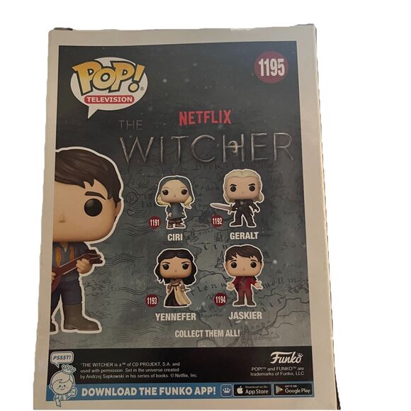 Funko Pop Television Netflix The Witcher Jasker 1195 Hot Topic Exclusive NIB - Picture 4 of 12